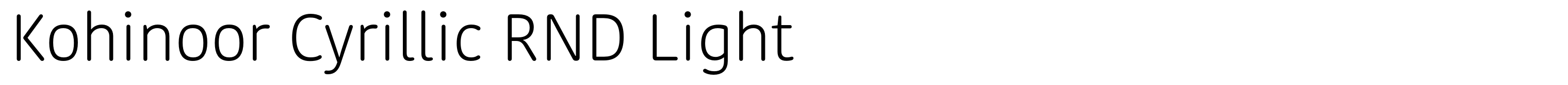Kohinoor Cyrillic RND Light